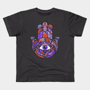 Colorful Hamsa Hand Kids T-Shirt